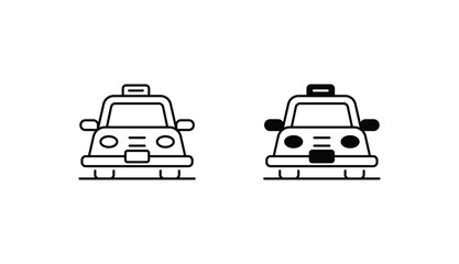 Taxi icon design with white background stock illustration