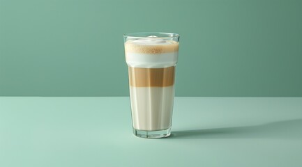 Wall Mural - glass of cappuccino