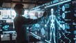 © Andrew - A man uses a digital x-ray human scanning interface
