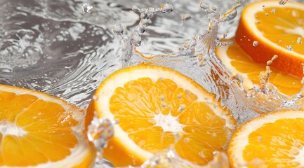 Canvas Print - orange in water