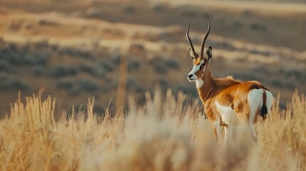 Wall Mural - Red Desert Pronghorn Antelope in Wyoming