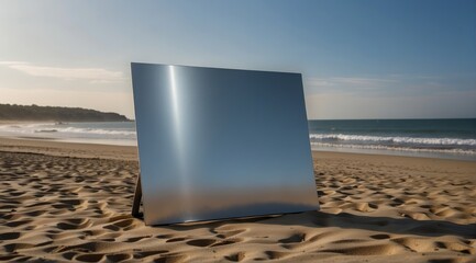 Sticker - Aluminum Banner on the Beach