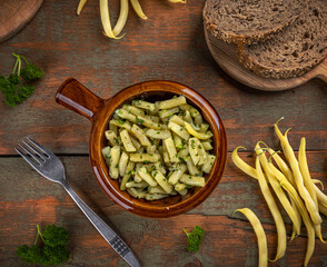 Poster - Bowl of cooked yellow beans