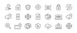 © Cezar_911 - Cyber security icon set. Security, lock, unlock, password, data protection, eye access. Vector illustration