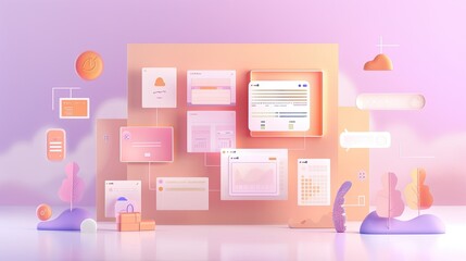 Online learning platform interface