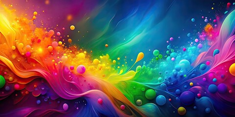 Poster - Vibrant and abstract colorful background design, colorful, abstract, background, vibrant, vibrant colors, modern, art