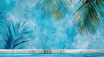 Wall Mural - palm tree on the beach