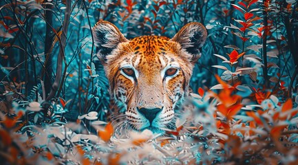 Canvas Print - close up of a tiger