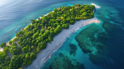 Canvas Print - view of island