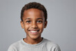 © jarntag - Portrait view of a regular happy smiling Eritrea boy, ultra realistic, candid, social media, avatar image, plain solid background