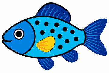 Crappie clean color silhouette vector art illustration design