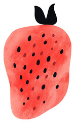 Sticker - PNG Hint of wallpaper strawberry abstract fruit plant food.