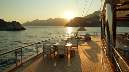 Poster - Sunset Cruise on a Luxury Yacht