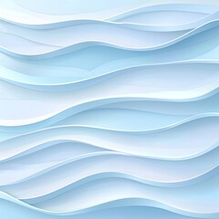 Wall Mural - abstract pattern with 3d wavy lines, background with smooth shapes, minimalistic design