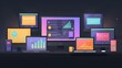 © Kanok - 28. Sleek design highlighting marketing automation workflows across multiple screens