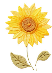 Sticker - PNG Sunflower pattern plant inflorescence.