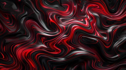 Poster - Abstract Red And Black Swirling Pattern Background