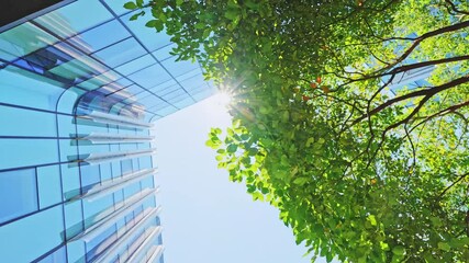 Poster - modern office building in the city