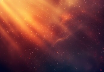 Poster - Dark Gradient Background with Light Rays and Nebula