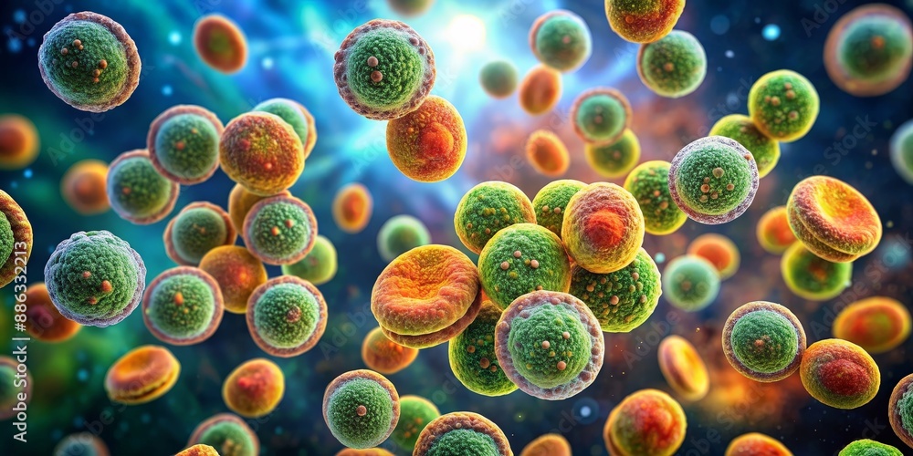 MRSA bacteria under microscope, MRSA, methicillin-resistant ...