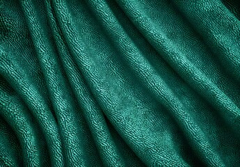 Canvas Print - Abstract Green Fabric Texture Background