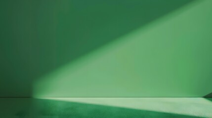 Sticker - Minimalist Green Gradient Background With Light