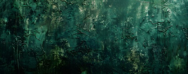 Poster - Dark Green Grunge Texture Background