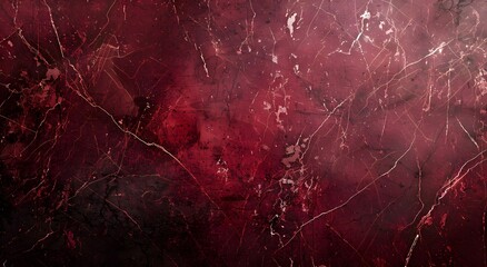 Sticker - Grungy Burgundy Red Marble Texture Background