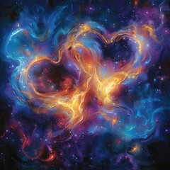 Canvas Print - Cosmic Dance of Nebulae
