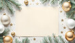© cobaltstock - Christmas letter or card background with copy space
