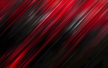 Wall Mural - abstract red & black diagonal lines background