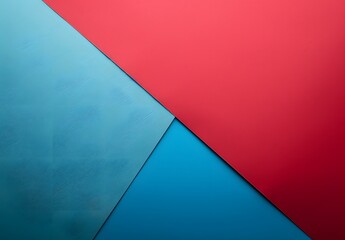 Canvas Print - Abstract Red Blue Paper Background Diagonal Shape