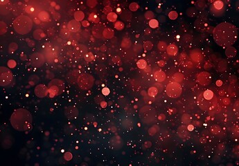 Wall Mural - abstract red glitter bokeh background