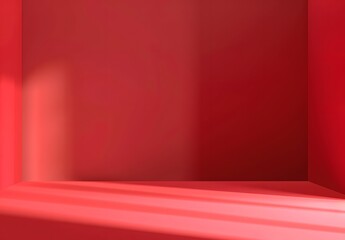 Wall Mural - red gradient background with light and shadow