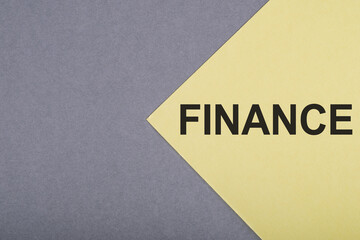 Wall Mural - Finance Concept With Yellow and Grey Paper