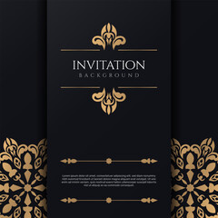 Wall Mural - Ornamental wedding invitation with elegant style. - Vector.