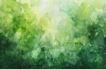 Wall Mural - abstract watercolor green background texture