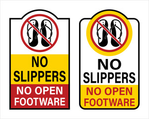 Wall Mural - No Slipper Sign M_2407001