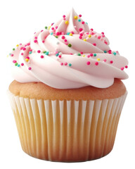 Poster - PNG Cupcake sprinkles dessert icing.