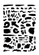 © FJ9 - Set of Graphic Design Vector Elements: Handmade Doodles and Paint Splatter Resources