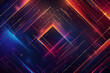 © Saeed - An abstract wallpaper with vibrant neon lines and geometric shapes on a dark background.