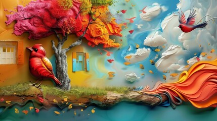 Wall Mural - abstract background