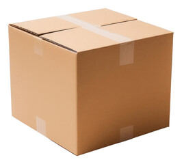 Sticker - PNG Cardboard box carton white background.