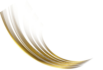 Fototapete - Abstract shiny color gold wave design element. Flow Golden Wavy lines
