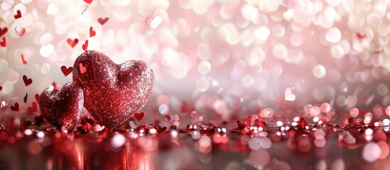 Poster - Background for Valentine s day with copy space image