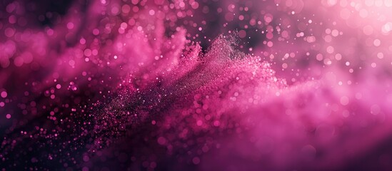 Poster - Abstract pink dust background with defocused elements and a copy space image