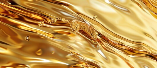 Fototapete - Abstract gold wallpaper with a shiny texture suitable as a background for images. with copy space image. Place for adding text or design