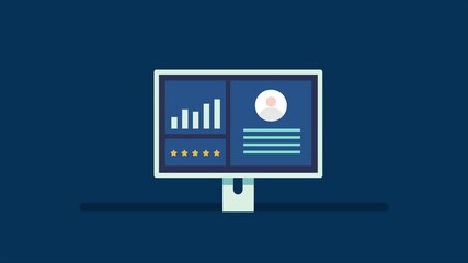 Wall Mural - Audience data analytics, Target audience for digital marketing, Generating qualified leads form custom audiences. Animation video clip. 