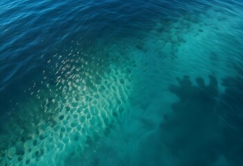 Beautiful beach scenery, high angle view of the sea