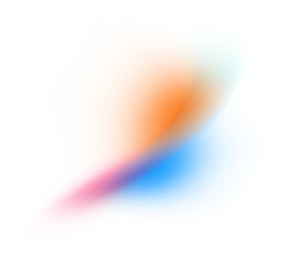 Fototapete - Blur Gradient Shape transparent PNG blurry gradient shape holographic blurred circles rainbow color shapes. Abstract design elements